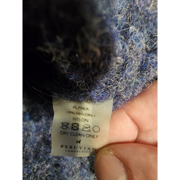 Peruvian Connection Sweater Alpaca Fuzzy Knit Pullover Size XL - Picture 8 of 8